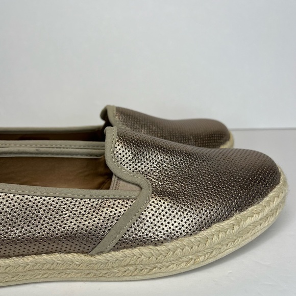 Clarks Collection Womens Azella Theoni Rose Gold Metallic Slip Ons Sz 8.5M NWOB - Picture 7 of 16